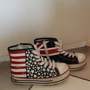 American Flag and Union Jack Platform Shoes